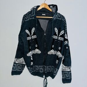 YARI Artesanias Native American Knit Sweater Jacket